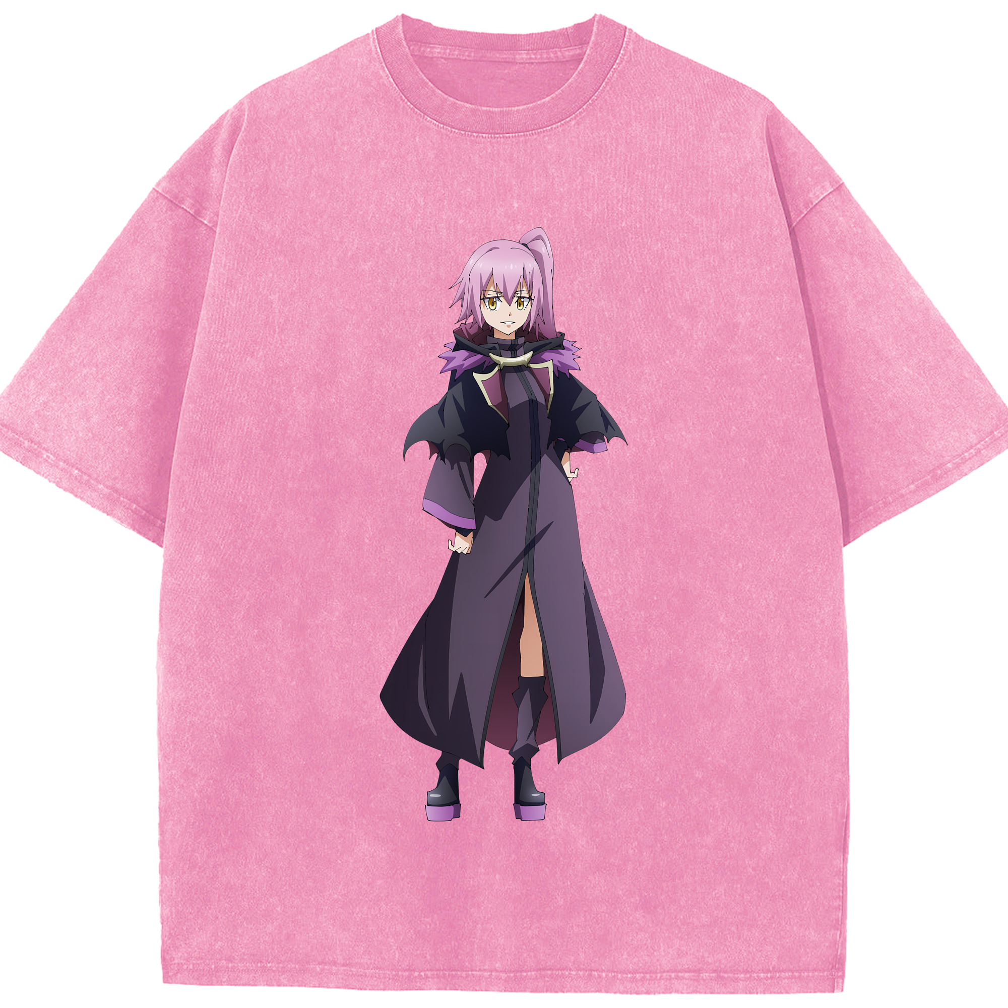 （画像用） 転スラ Regarding Reincarnated to Slime 綿100% ヴィンテージ風 半袖Tシャツ（フロントプリント）